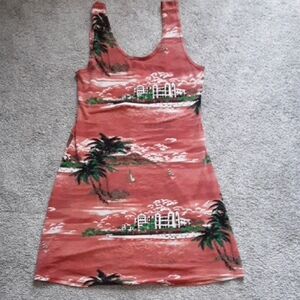 Tropical Print Swimsuit Coverup